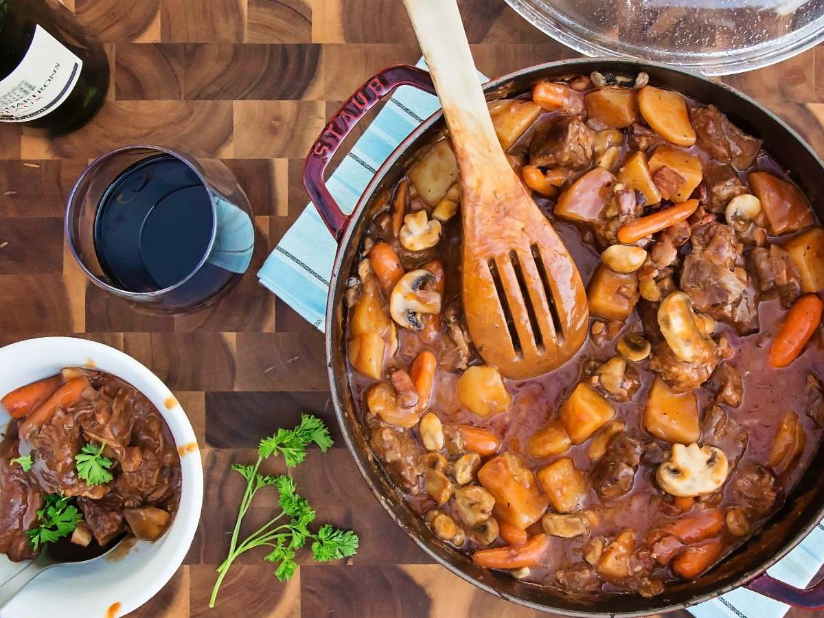 Traditional French food le boeuf Bourguignon PARIS BY EMY Paris Trip Planner