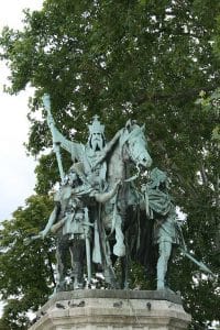 Charlemagne near Notre Dame Paris Church king and Republic by PARIS BY EMY