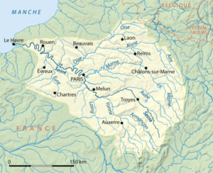 Seine River map