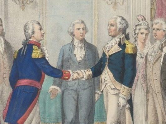 Lafayette meeting Washington by PARIS BY EMY