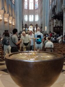 New baptistry of Notre Dame - Paris by Emy